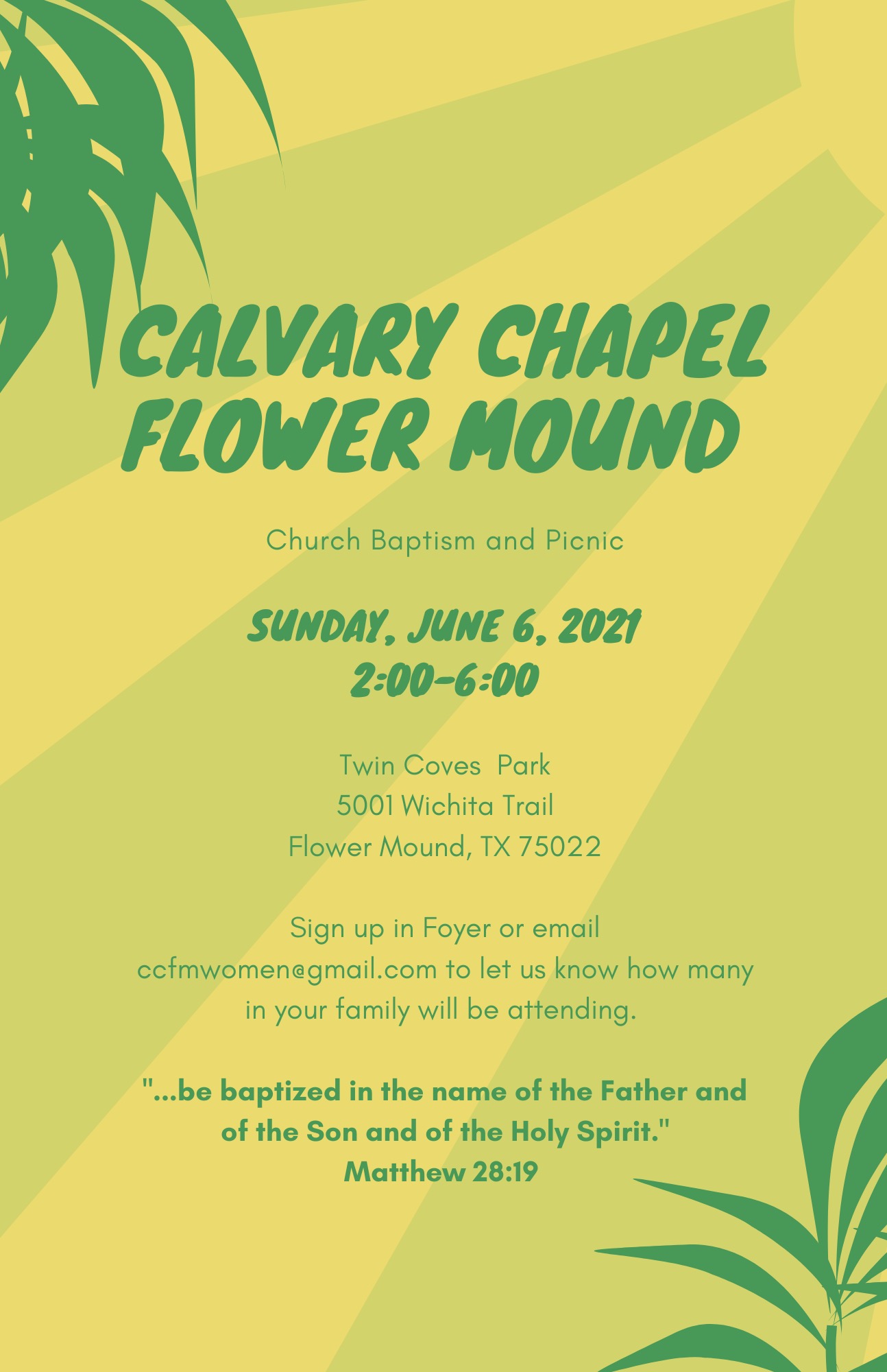 Church Baptism and Picnic